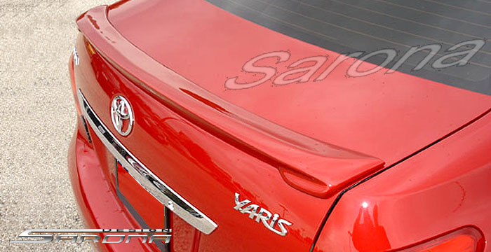 Custom Toyota Yaris  Sedan Trunk Wing (2006 - 2011) - $199.00 (Part #TY-058-TW)